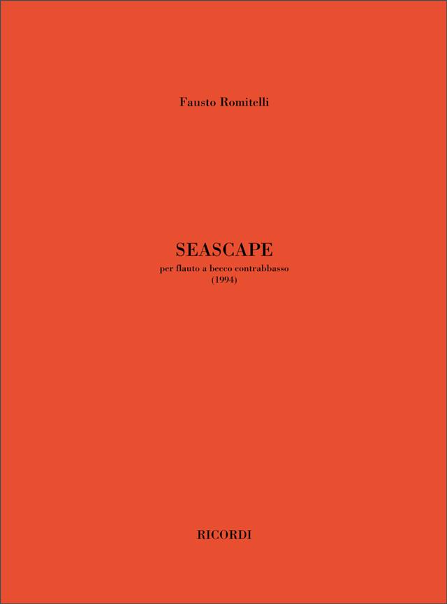 Seascape - Per Flauto A Becco Contrabbasso (2004) - příčná flétna